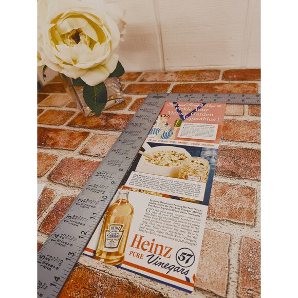 1942 Victory Garden Ad -‎ Heinz Vinegar & Pickle Veggies - Vintage Print - Picture 5 of 6